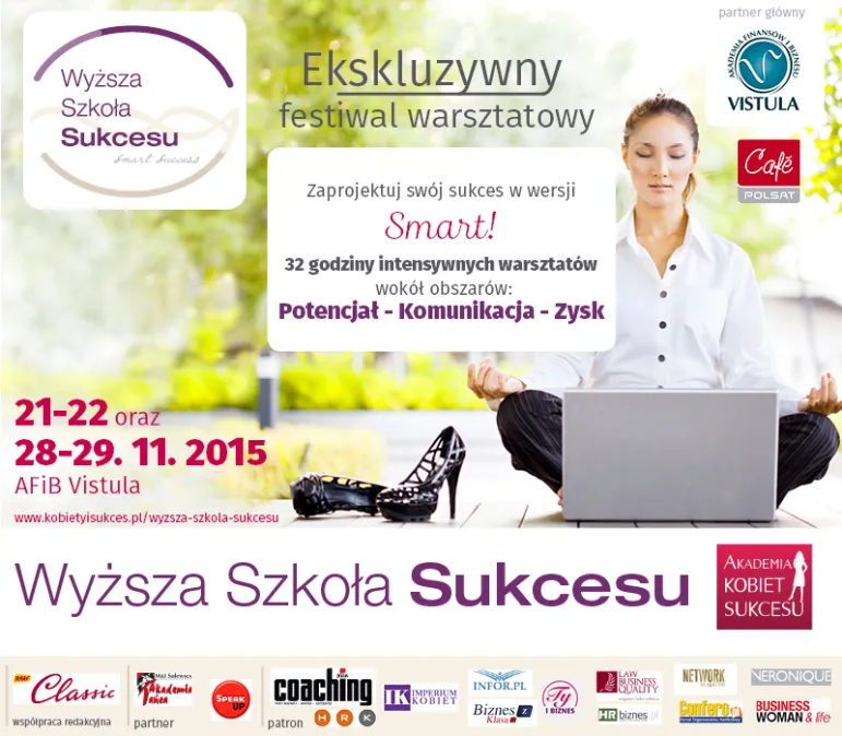 Zaprojektuj swój sukces w wersji SMART - 21-22.11 oraz 28-29.11 w Warszawie