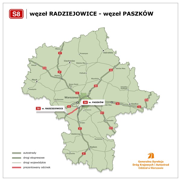 Budowa drogi S8 na odcinku Radziejowice-Przeszkoda