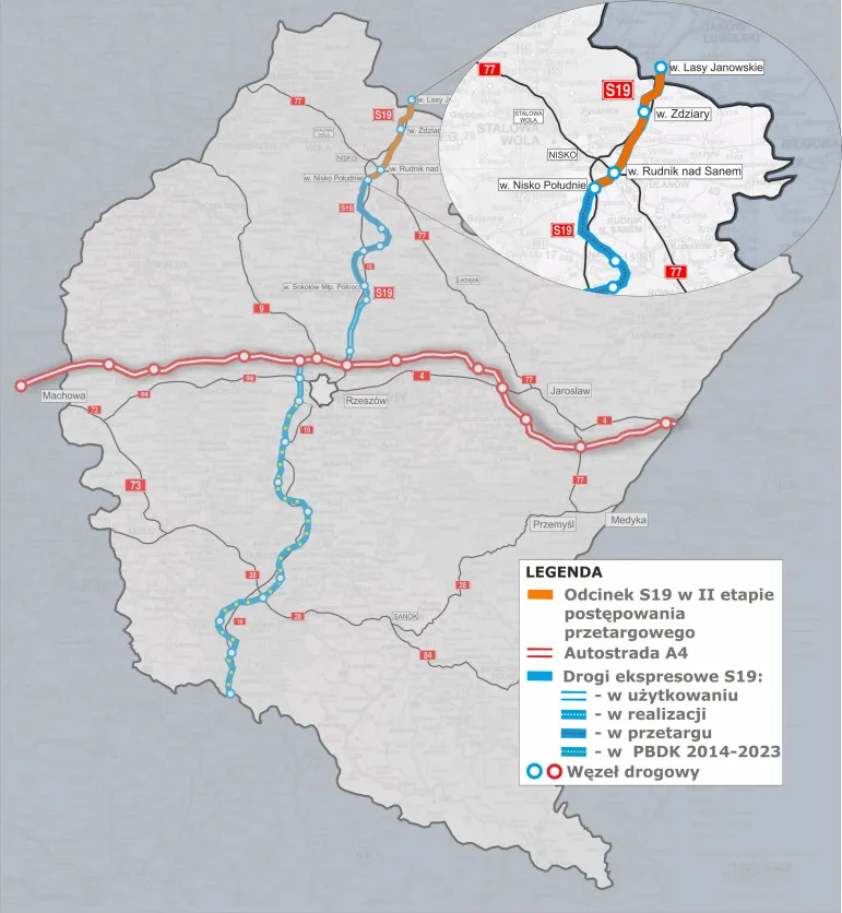 Przetarg na zaprojektowanie i budowę drogi S19