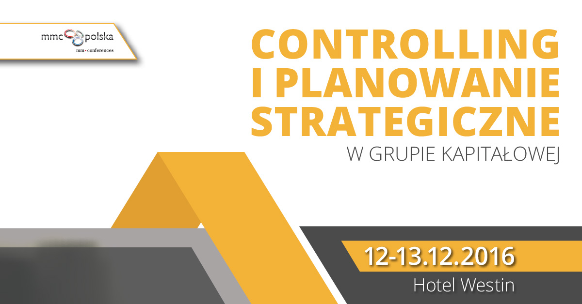 Controlling i planowanie strategiczne w Grupie Kapitałowej - warsztat