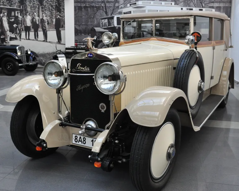 Škoda Hispano Suiza - Ekspozycja muzeum Škody w Mladá Boleslav. Fot. Skoda