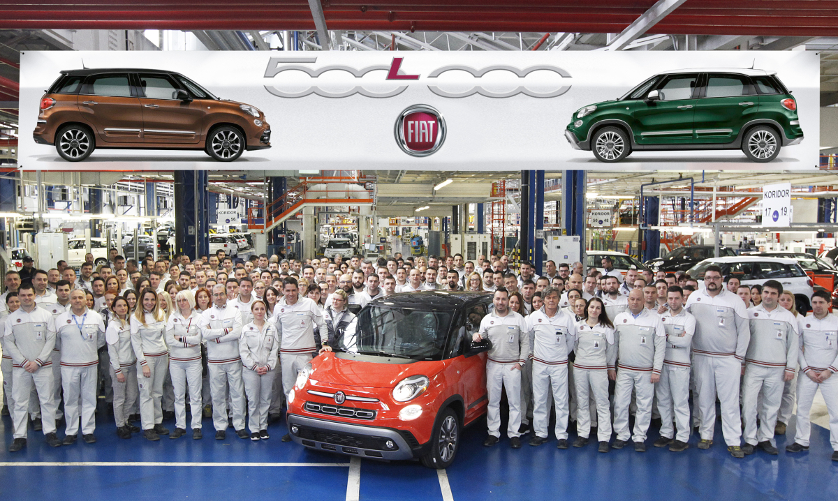 Półmilionowy Fiat 500L zjechał z taśmy montażowej w Kragujevac / fot. Fiat