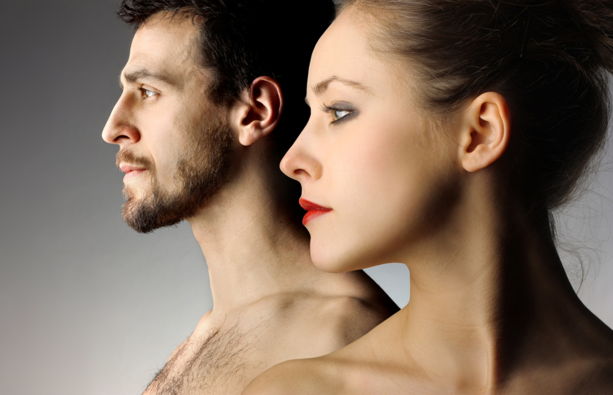 profil kobiety i mężczyzny, Fotolia