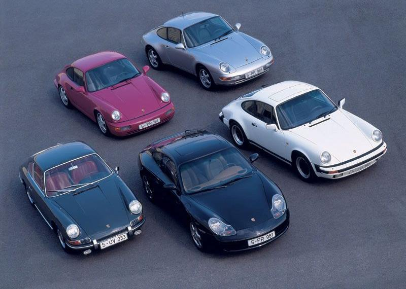 5 generacji Porsche 911