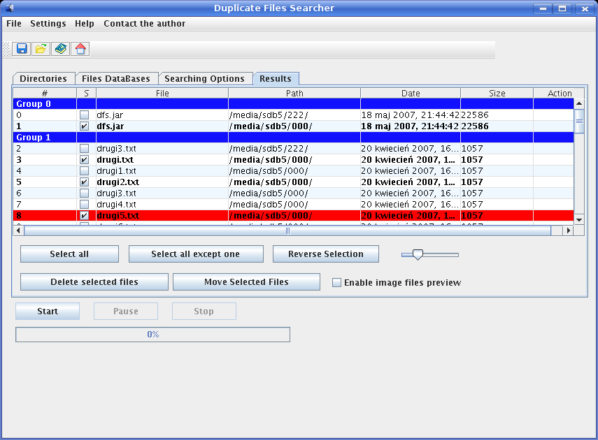 Duplicate Files Searcher