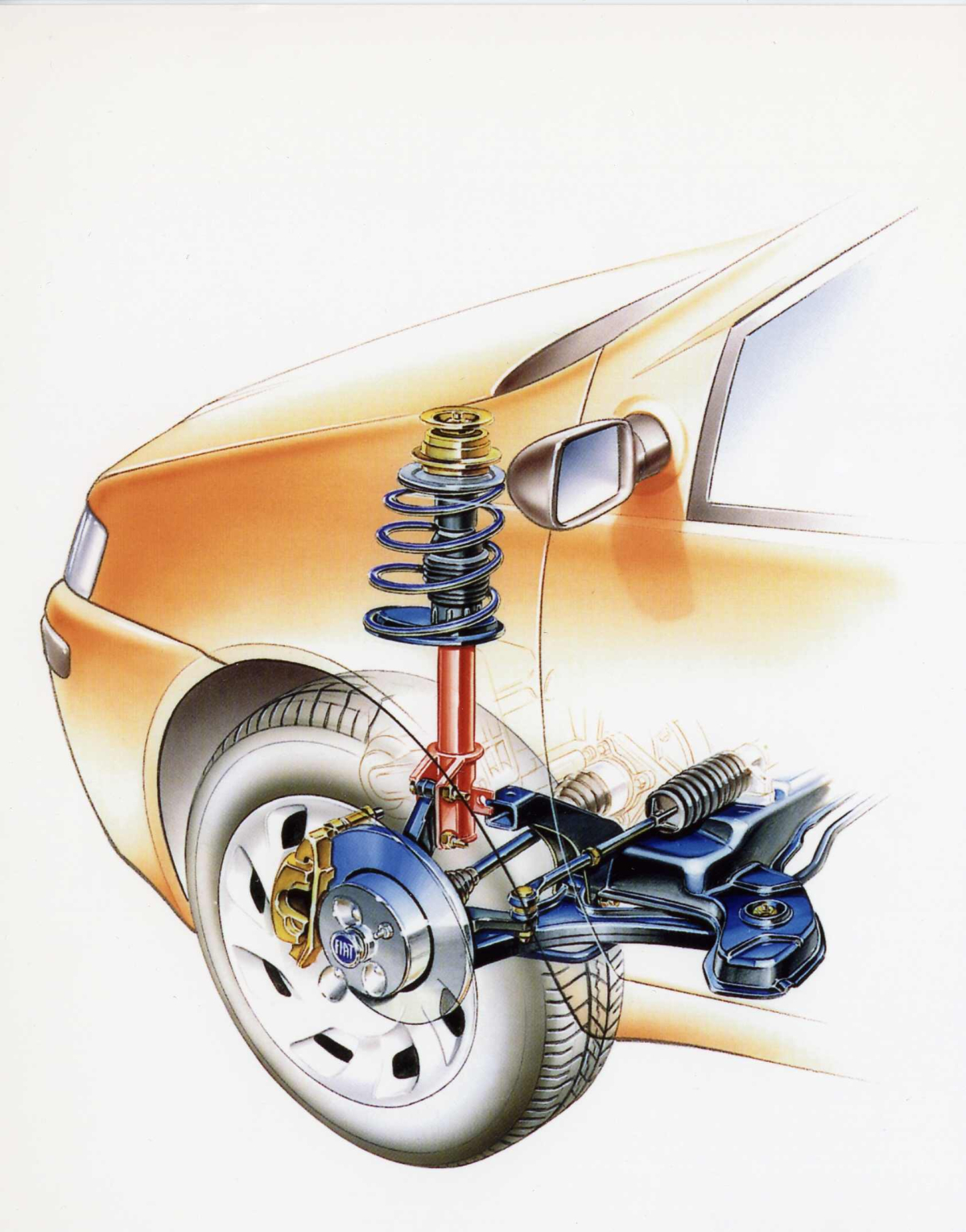 Mercedes A klasa W168 kontrola zawieszenia i układu kierowniczego.