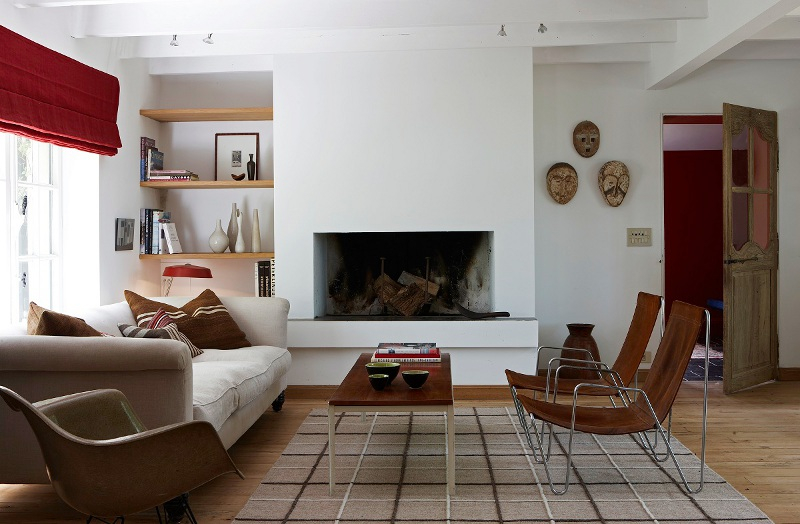 Skandynawski design w salonie. 
