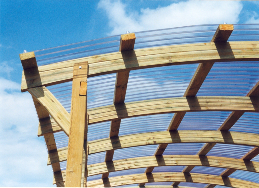 Zadaszenie wiaty z PCV. Fot. Ecocarport