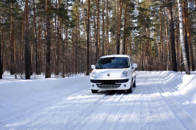 Renault Kangoo zimą