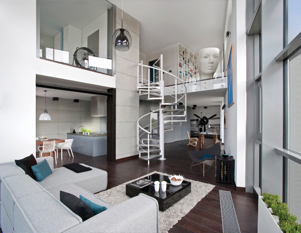 Loft w stylu industrial.