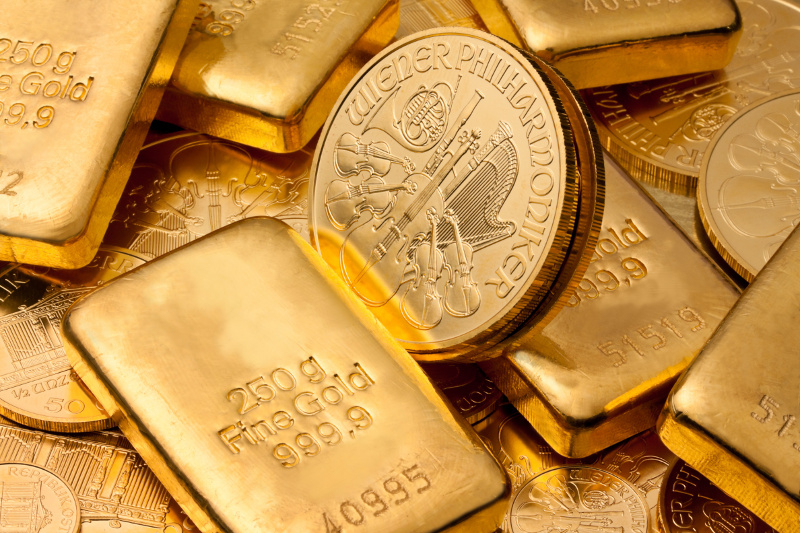 Złot, sztabki, monety, VAT. Fot. Fotolia