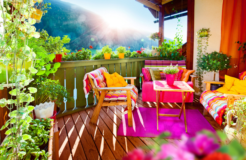 taras, meble, kolory, balkon Fot. Fotolia