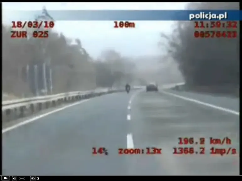 Pędził 201 km/h fot. policja.pl