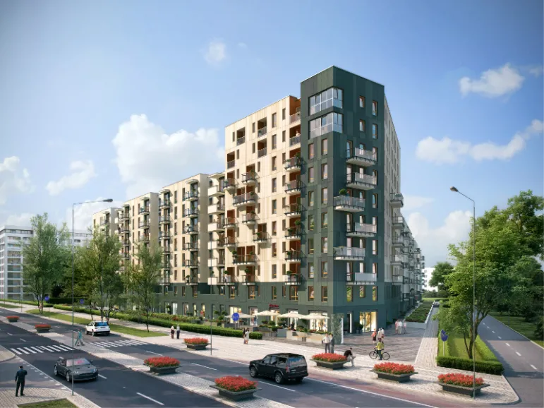 W budynku Bielany Residence powstaną 374 apartamenty o powierzchniach od 30 mkw. do 130 mkw. 