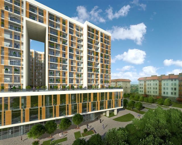Rozpoczęła się sprzedaż mieszkań inwestycji Nowy Grunwald. Fot. Pracownia Architektoniczna Ewy i Stanisława Sipińskich.