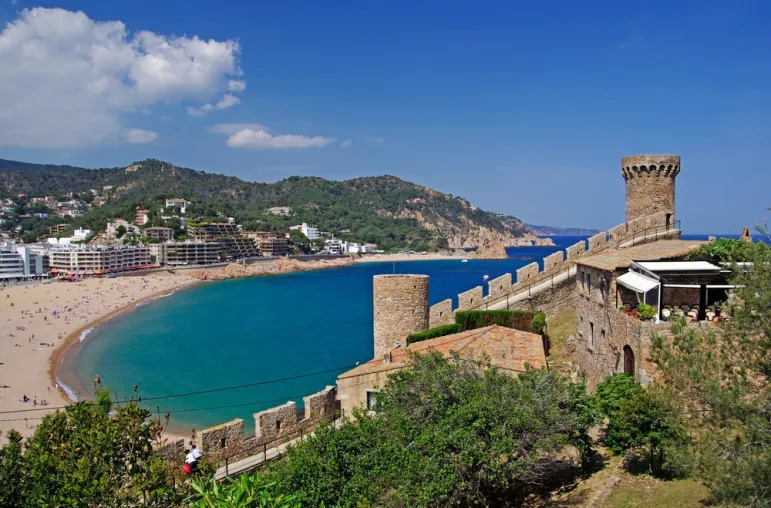 Cityscape of Tossa de Mar, Costa Brava, Spain