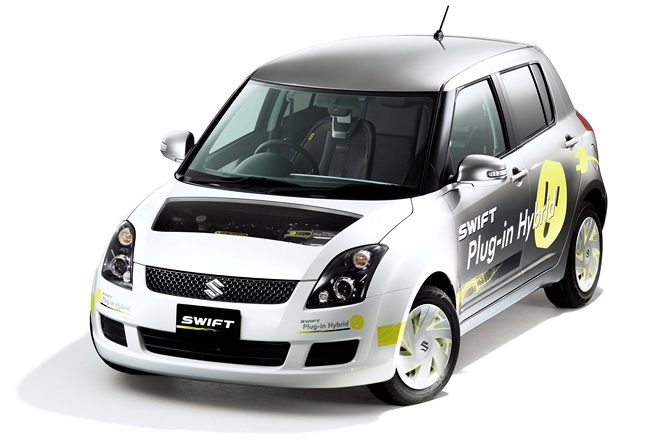 Suzuki Swift plug-in hybrid napędzany jest energią elektryczną i silnikiem benzynowym fot. Suzuki