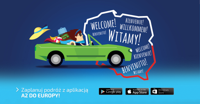 A2 do Europy - aplikacja dla zmotoryzowanych
