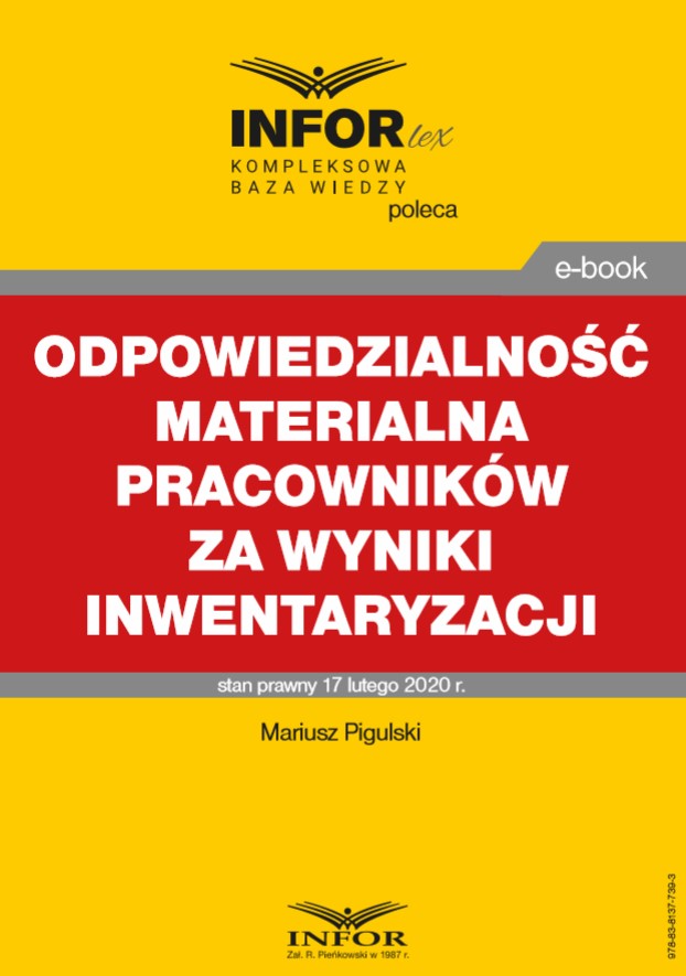 Odpowiedzialność materialna pracowników za wyniki inwentaryzacji