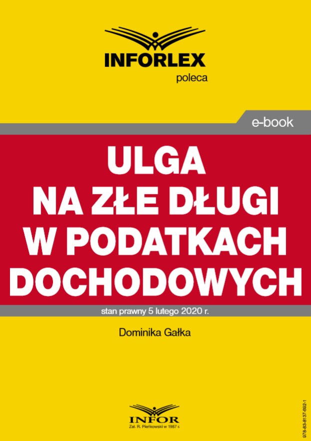 Ulga na złe długi w podatkach dochodowych