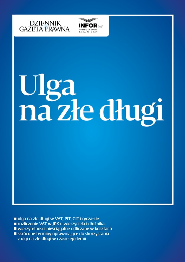 Ulga na złe długi