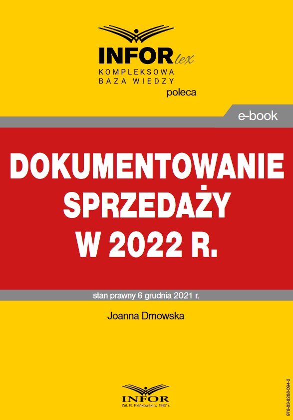 Dokumentowanie sprzedaży w 2022 r.