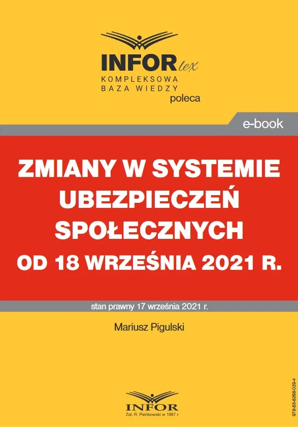 Zmiany w systemie ubezpieczeń społecznych od 18 września 2021 r.