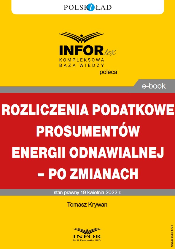 Rozliczenia podatkowe prosumentów energii odnawialnej – po zmianach