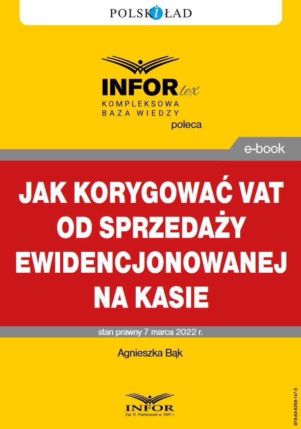 Jak korygować VAT od sprzedaży ewidencjonowanej na kasie