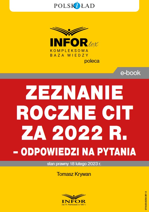 Zeznanie roczne CIT za 2022 r. - odpowiedzi na pytania