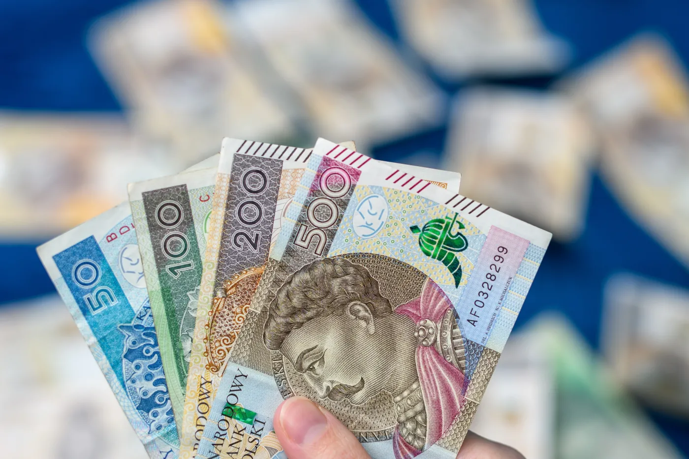 Polish,Money,Banknotes,Close,Up,,Pln,Cash,Isolated