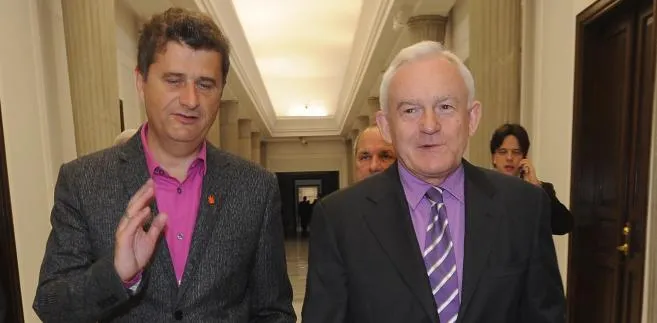 Janusz Palikot i Leszek Miller