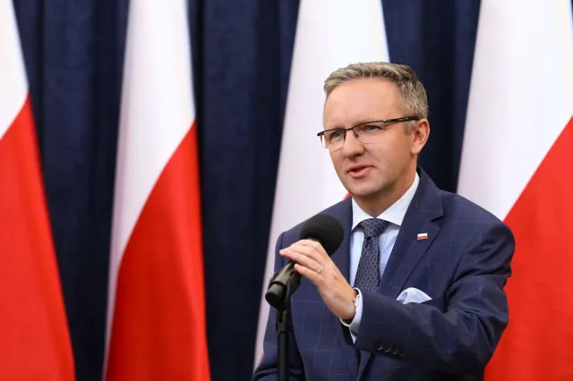 Szczerski o zdjęciach z podpisania deklaracji w USA: Pewna sekwencja, pokazująca dynamikę spotkania
