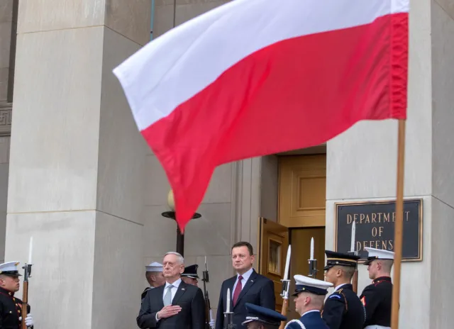 "Mamy konkretne propozycje". Mariusz Błaszczak rozmawiał w Waszyngtonie o "Fort Trump"