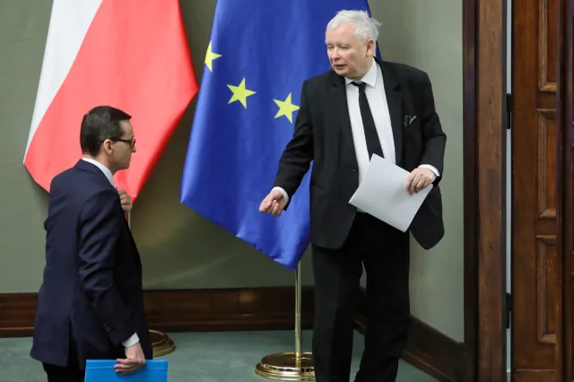 Prezes PiS spędził wieczór wyborczy na Jasnej Górze