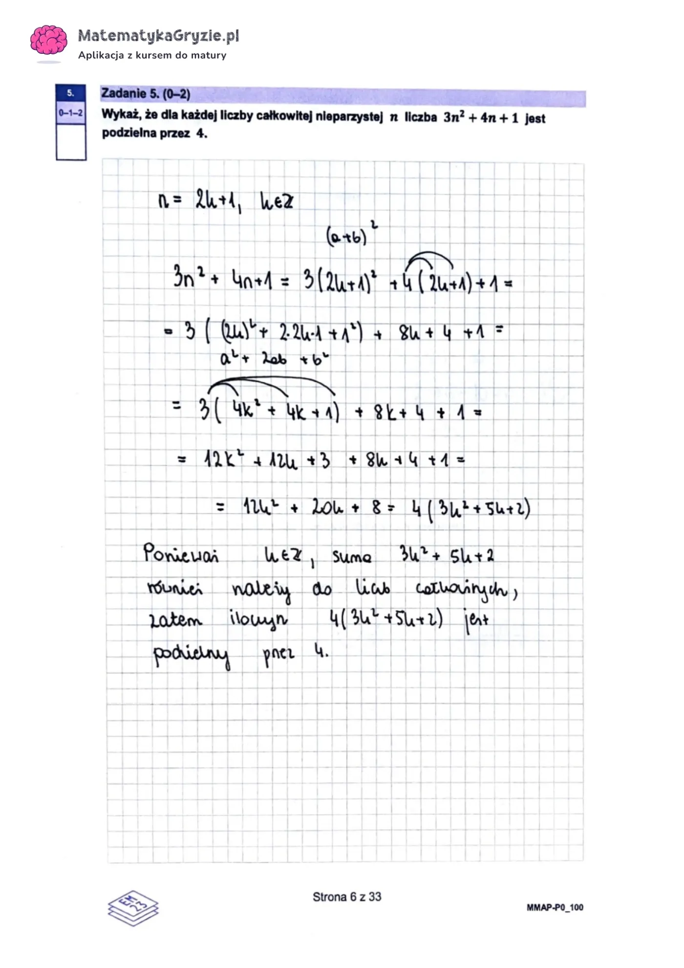 Matura próbna z matematyki