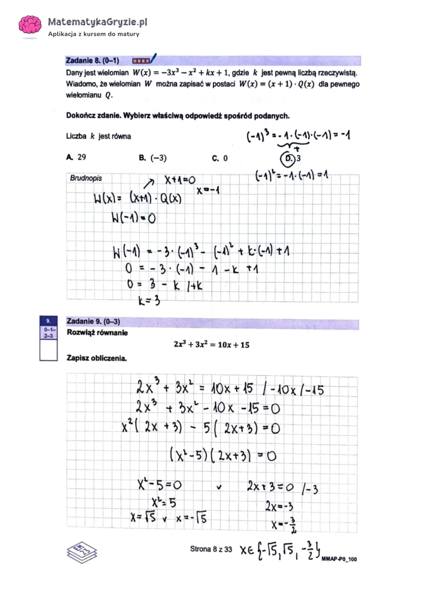 Matura próbna z matematyki