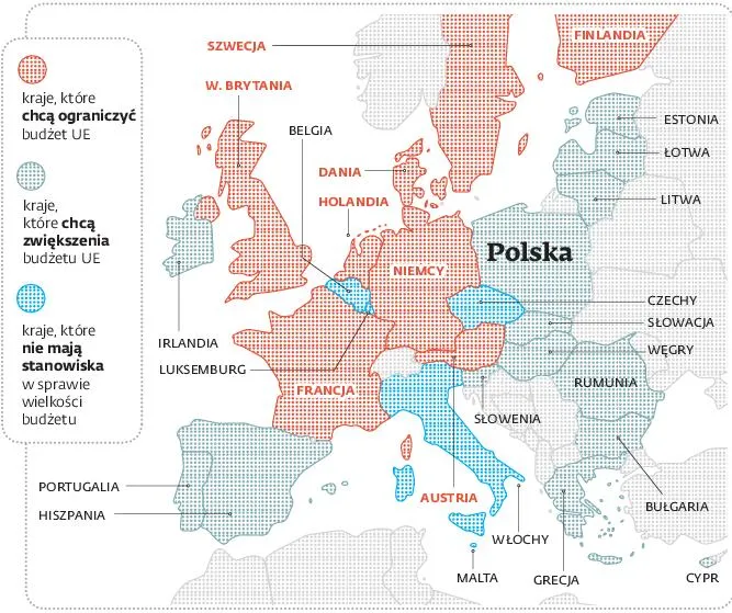Mapa UE, budżet