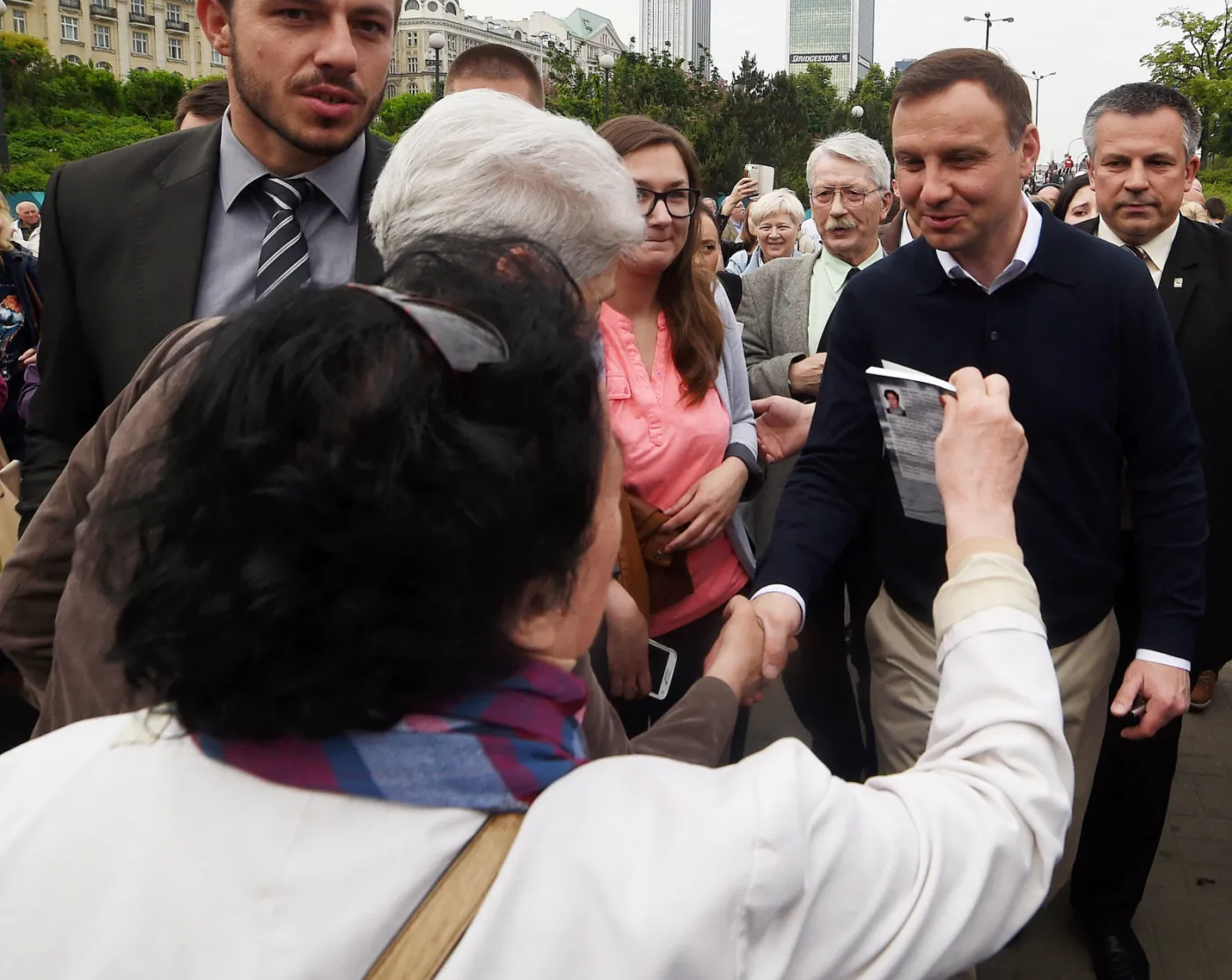 Andrzej Duda spotkał się z warszawiakami