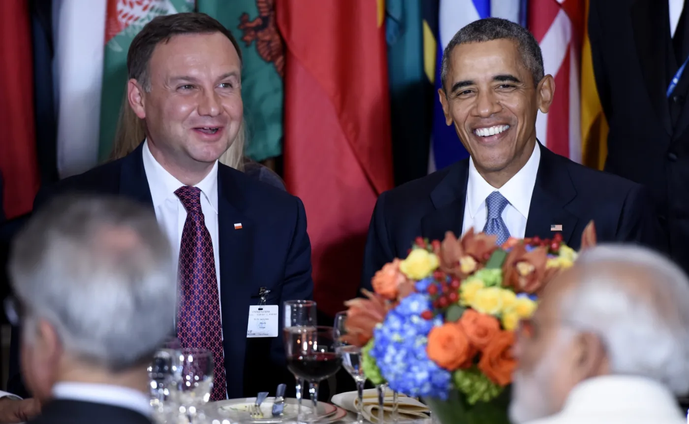 Ekspert: Duda przy Obamie na bankiecie to nie przypadek