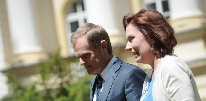 Małgorzata Kidawa-Błońska i Donald Tusk