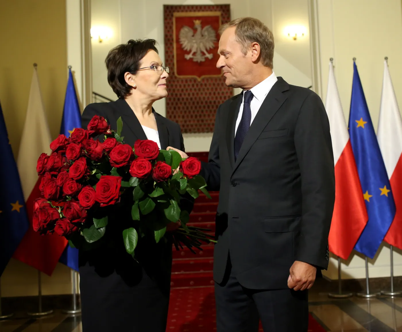 Donald Tusk i Ewa Kopacz
