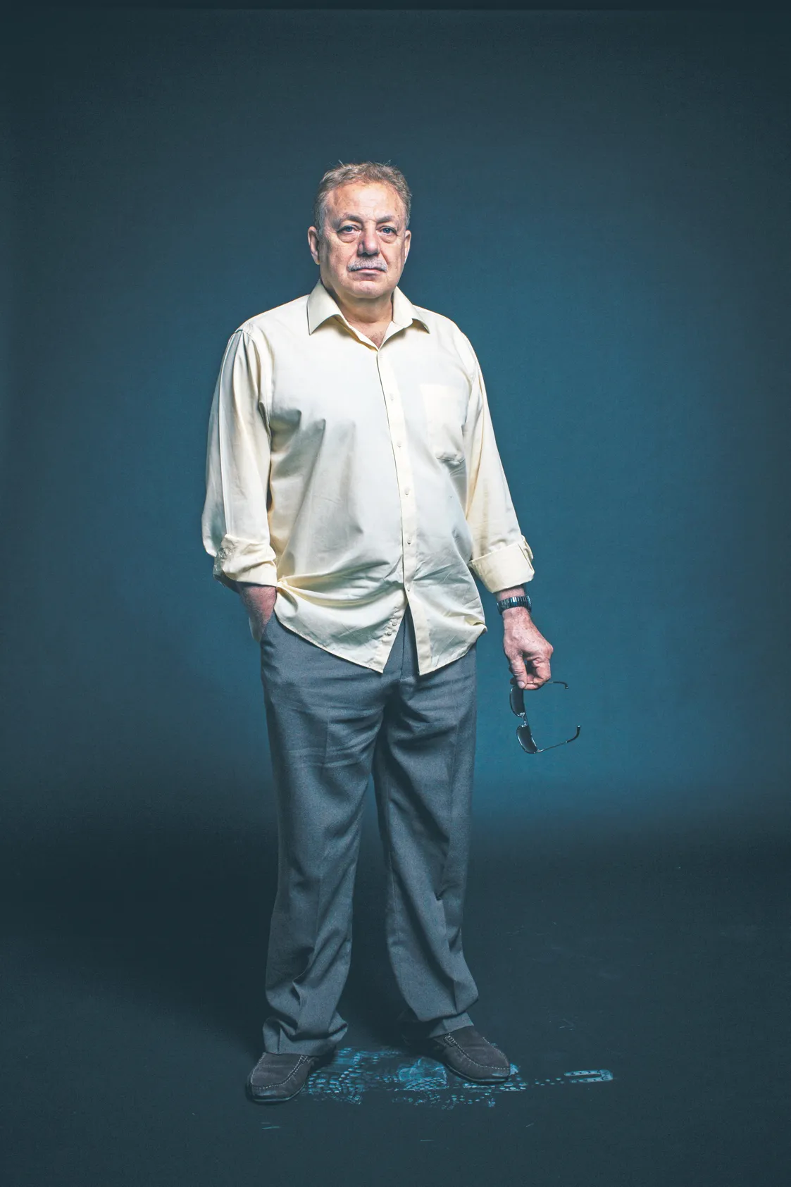 Waiel Awwad, syryjski dziennikarz, korespondent wojenny (Zatoka Perska, Afganistan), szef Klubu Korespondentów Zagranicznych Południowej Azji / fot. Maksymilian Rigamonti