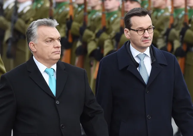 Mateusz Morawiecki i Victor Orban