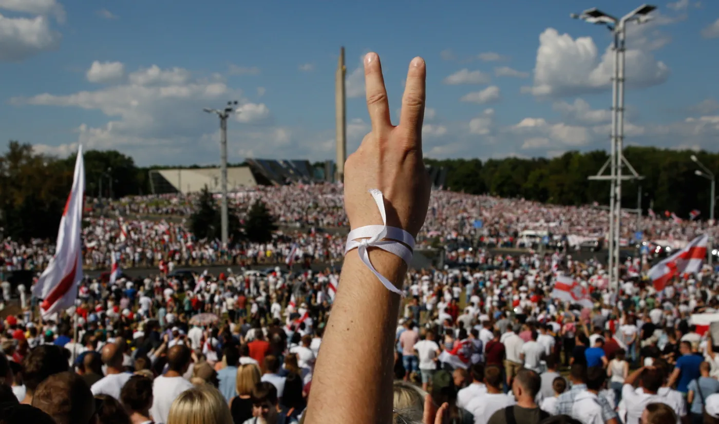 Protest w Mińsku