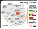 Cudzoziemcy zalewają polski rynek pracy (MAPA)