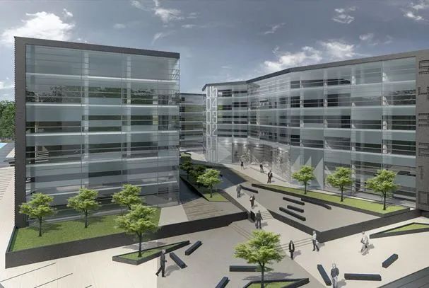 Baltic Business Park: na terenie byłej stoczni w Szczecinie powstaje kompleks biurowców
