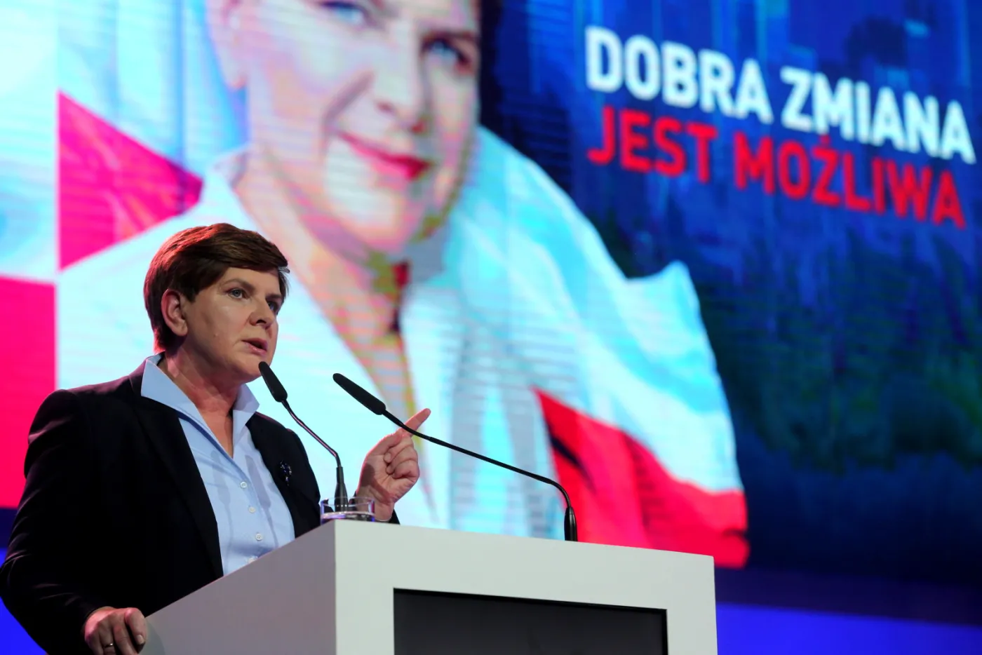 B. Szydło na konwencji w Katowicach