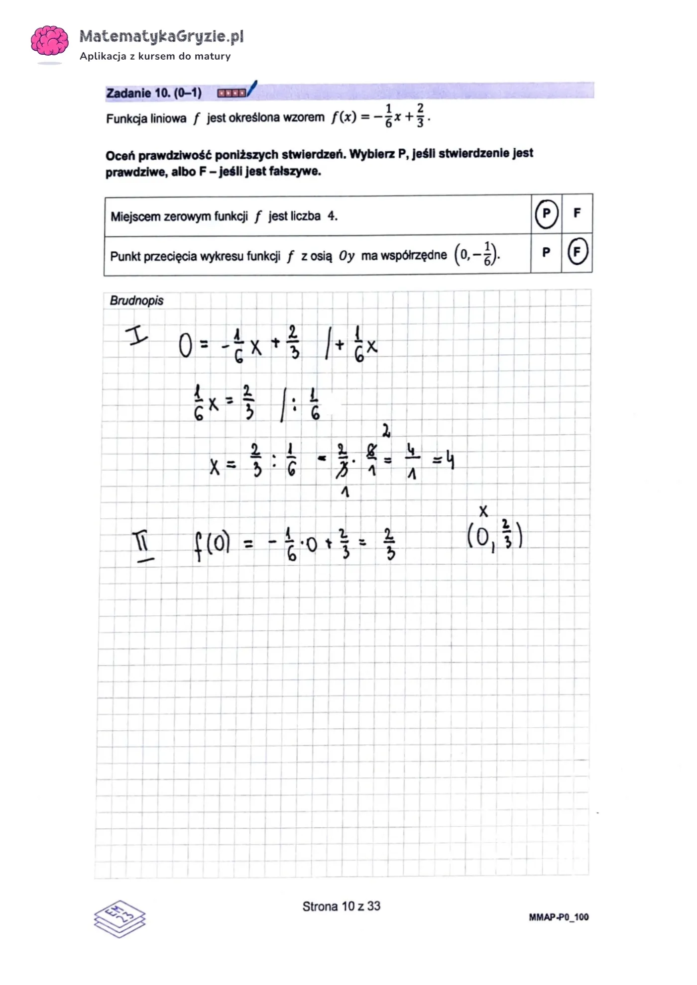 Matura próbna z matematyki