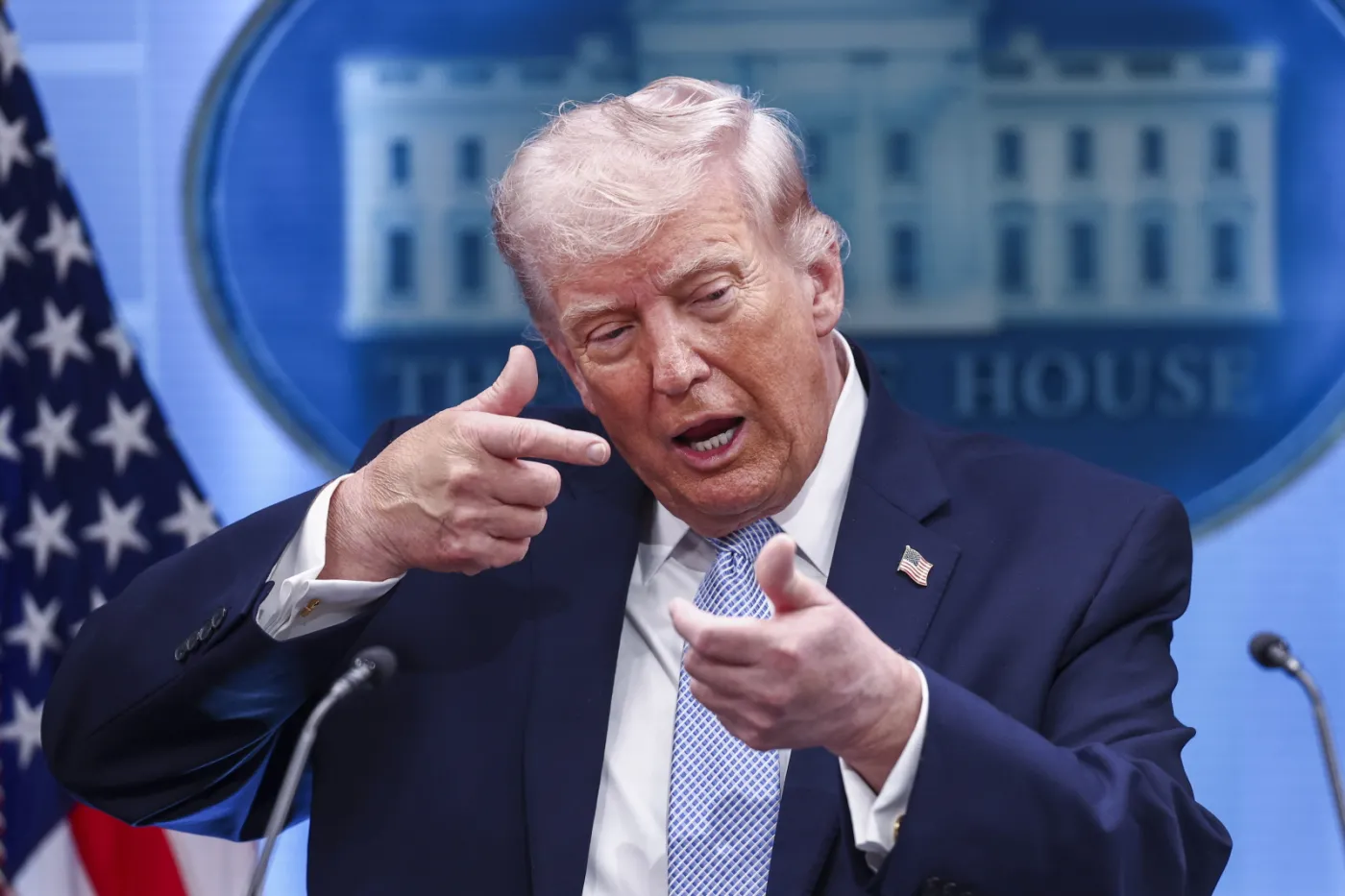 US president and secretary of defense brief media on Iran